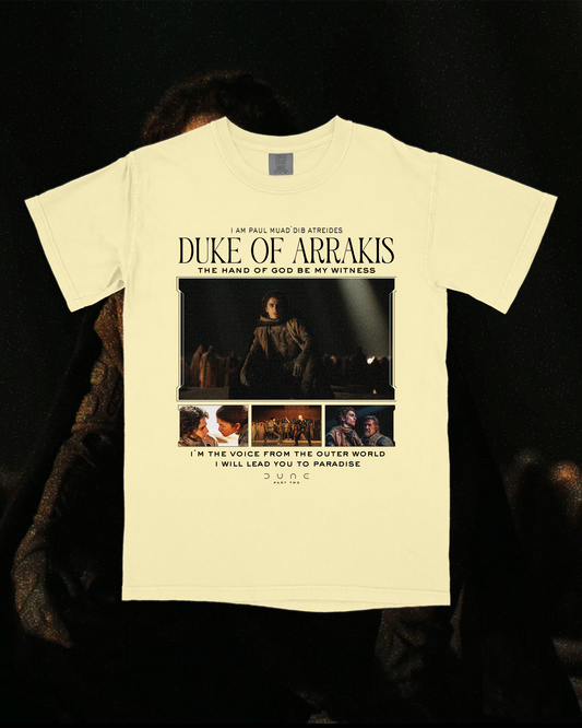 Dune: Part II "Duke of Arrakis" Tee